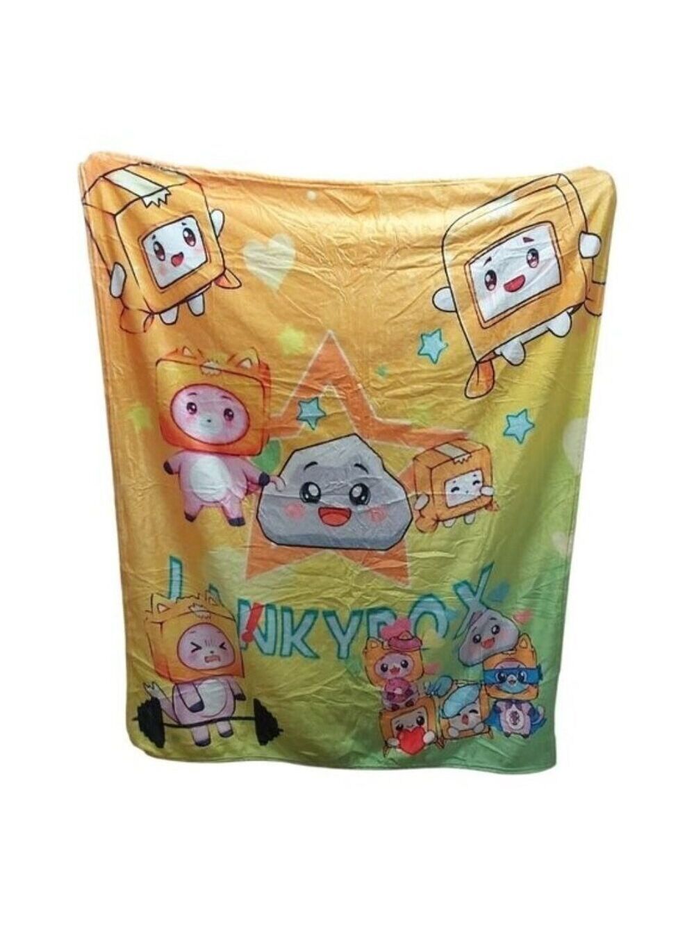 Junkbox 50"x40" Soft Plush Blanket | 100% Polyester Throw Blanket for Bed, Couch